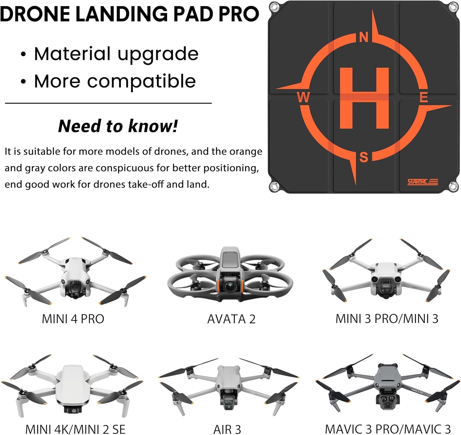 STARTRC Drone Landing Pad, Uni - огляд і ціна Dji Drone Mini 4 Pro