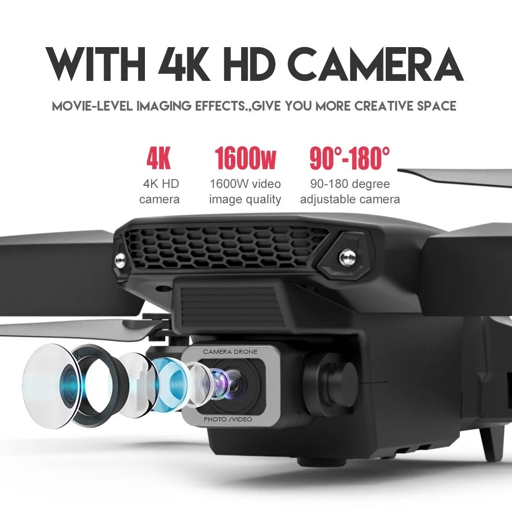 RC Drone New E88Pro 4K Profess - огляд і ціна Drone Camera Wide Angle