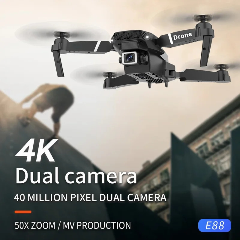 E88 ProIntelligent Folding Dro - огляд і ціна Drone Camera Wide Angle