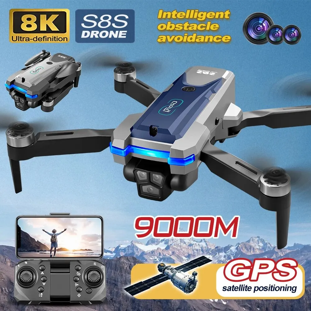 S8S GPS Drone 5G Wifi 8K HD Du - огляд і ціна Drone Camera Wide Angle